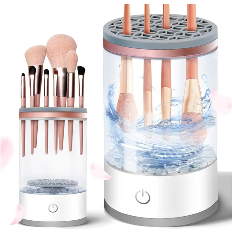 Nettoyeur automatique de pinceaux à maquillage