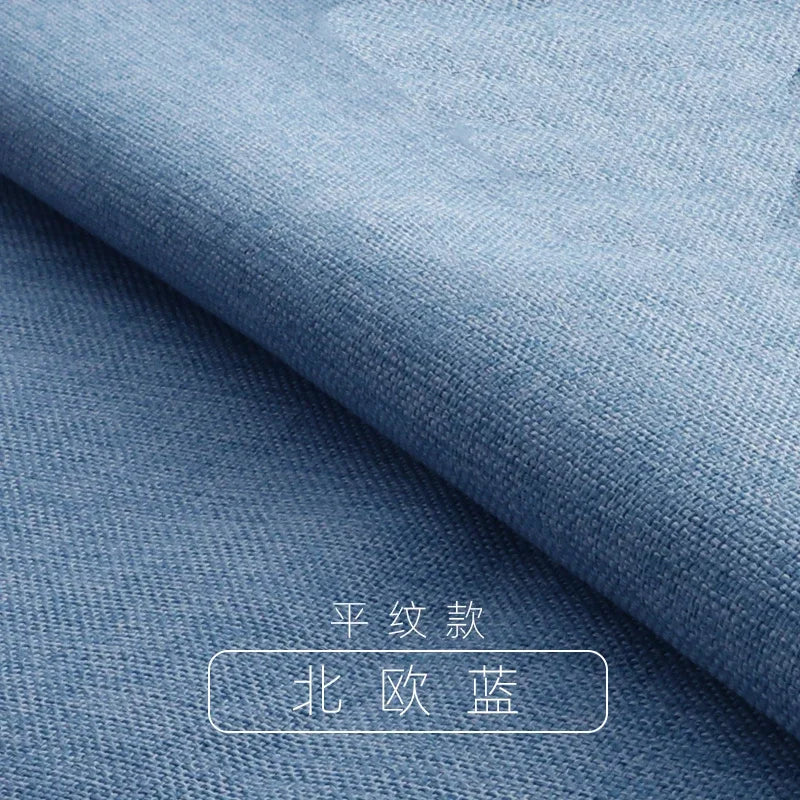 Tissus épais en coton et lin au mètre pour ameublement, taie d'oreiller, nappe, tabouret, coussin, couture, housse de canapé, tissu uni