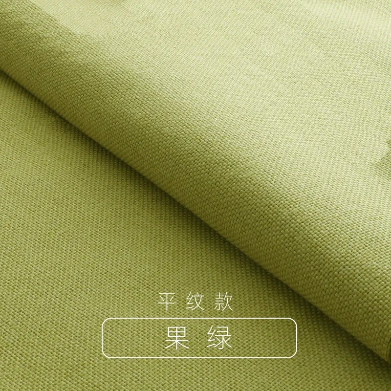 Tissus épais en coton et lin au mètre pour ameublement, taie d'oreiller, nappe, tabouret, coussin, couture, housse de canapé, tissu uni