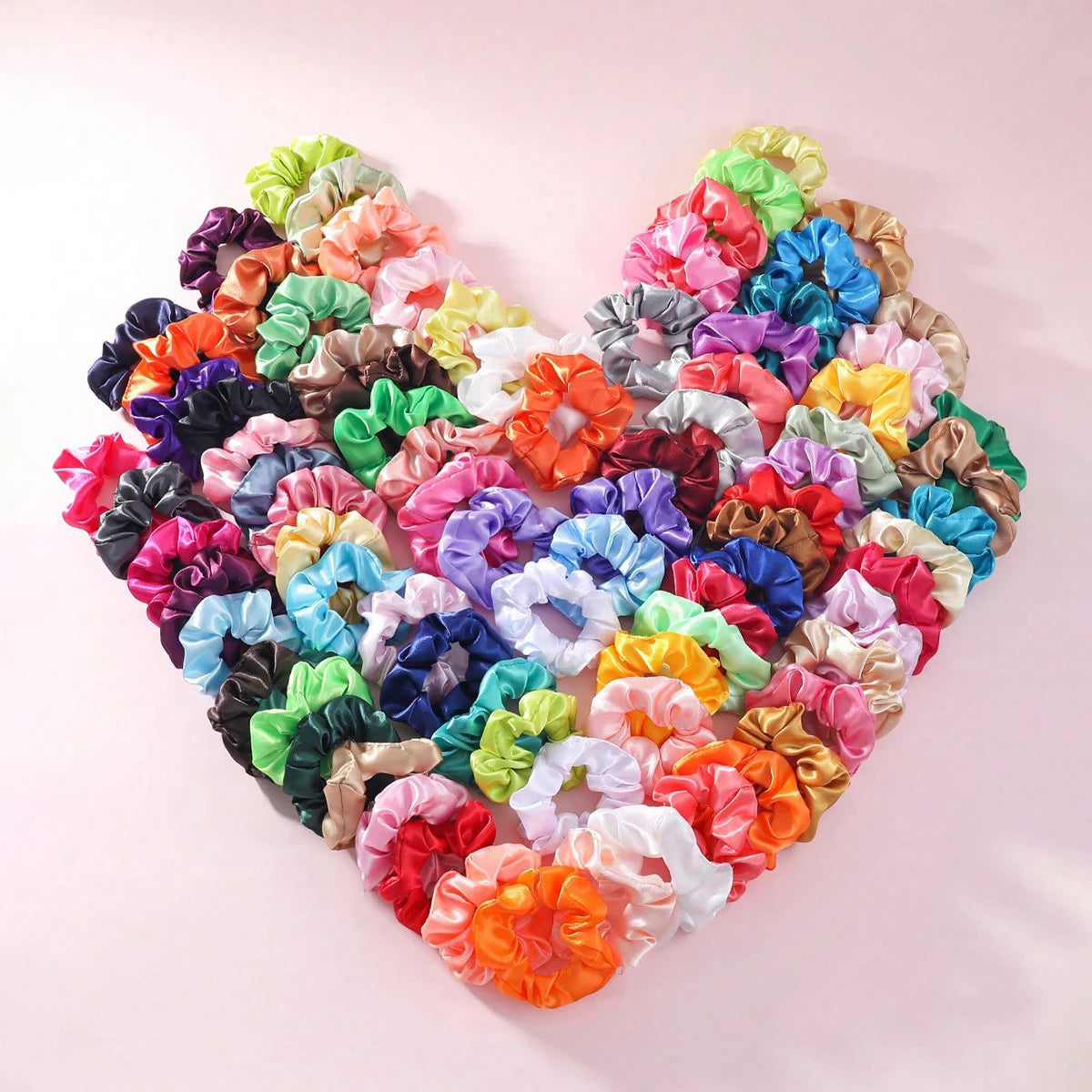lots Chouchous mode en satin doux et élastique, spécialement conçus pour les cheveux des femmes et des filles.