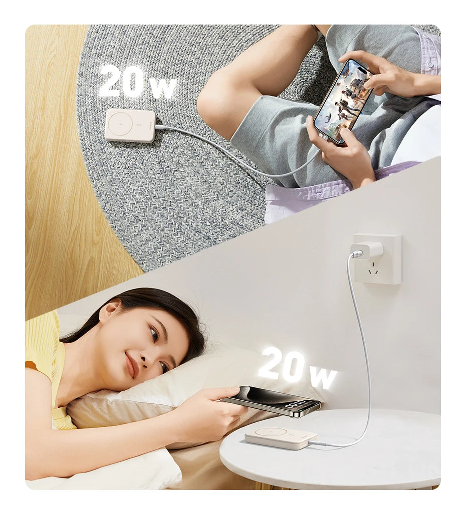 UGREEN PD20W Power Bank magnétique 10 000 mAh, chargeur rapide sans fil portable pour Magsafe pour iPhone 17, 15 Pro Max, 16 Pro