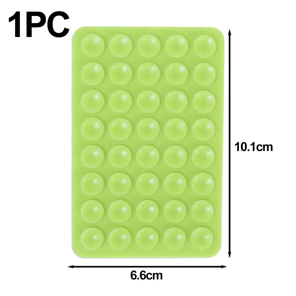 Support de téléphone multifonction à ventouse double face, amovible, mains libres, antidérapant, en silicone
