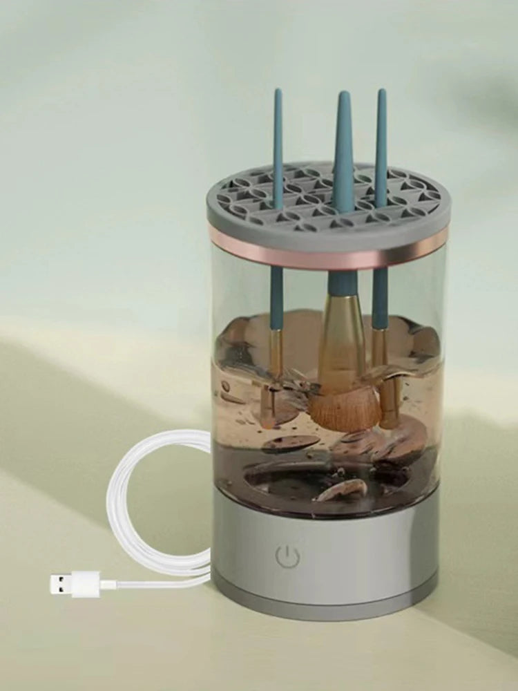 Nettoyeur automatique de pinceaux à maquillage