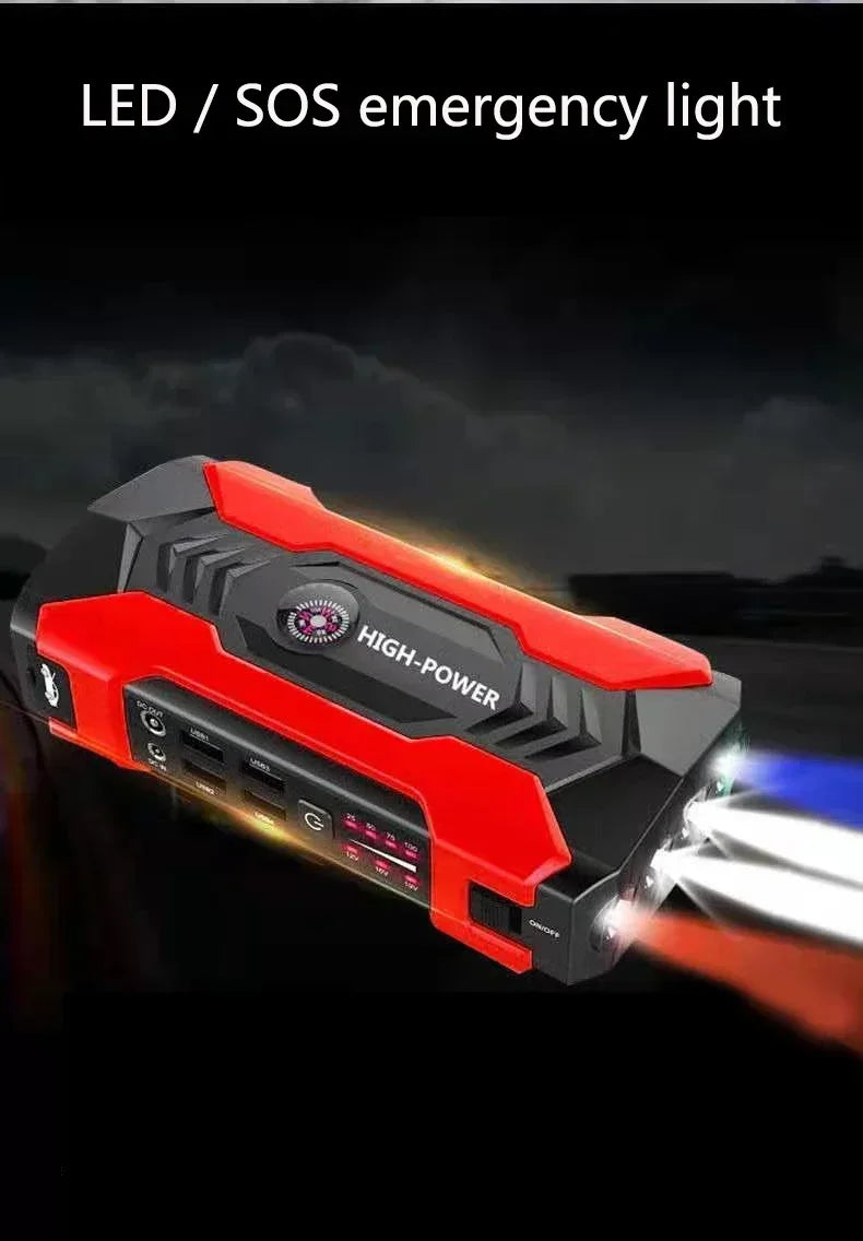 ⚡️ Démarreur de Voiture Portable – Batterie de Secours 98000 mAh, Booster de Démarrage d’Urgence avec Power Bank et Chargeur Auto