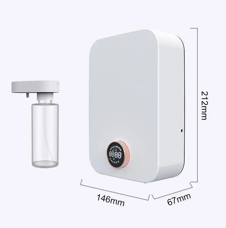 Diffuseur d’huiles essentielles sans eau avec système de nébulisation professionnel, écran LED et animations lumineuses, diffuseur de parfum intelligent pour la maison.