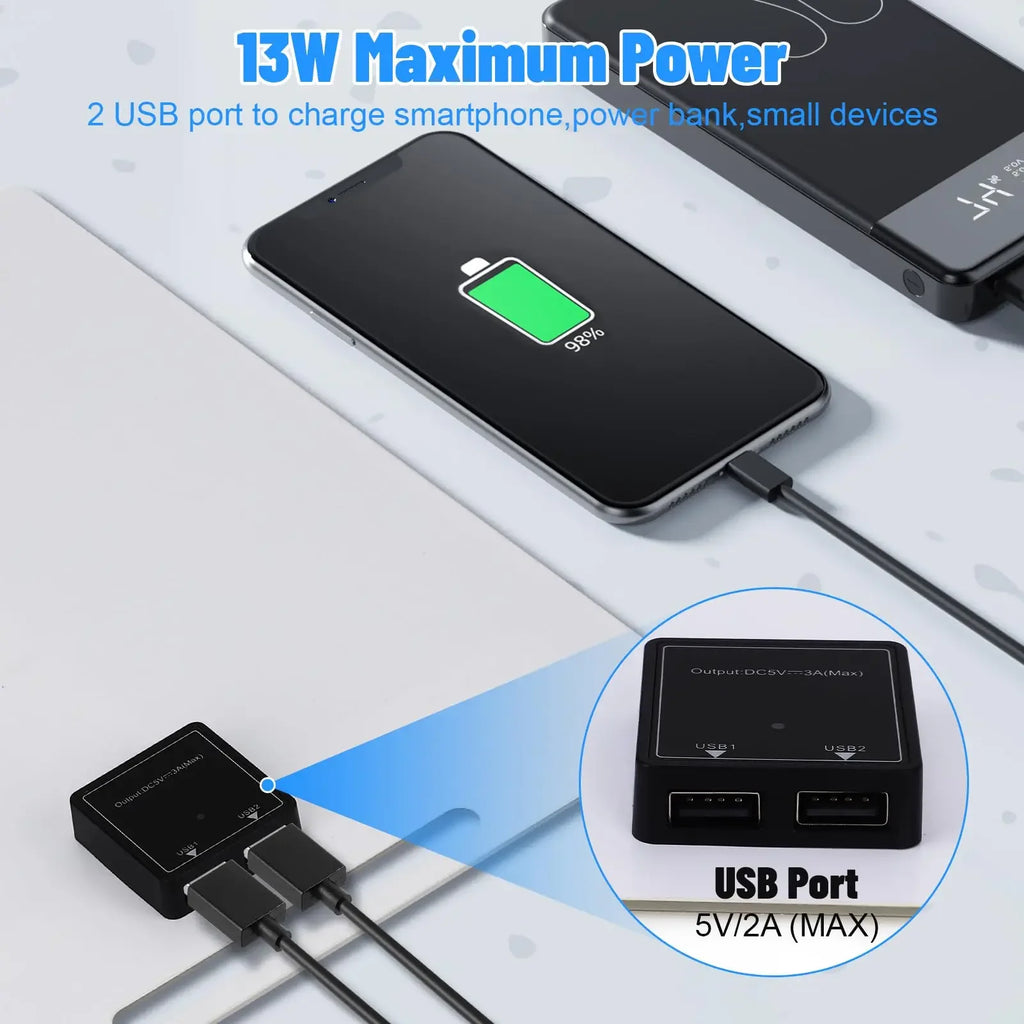 Chargeur téléphone et autres accessoires usb solaire derrière génération.