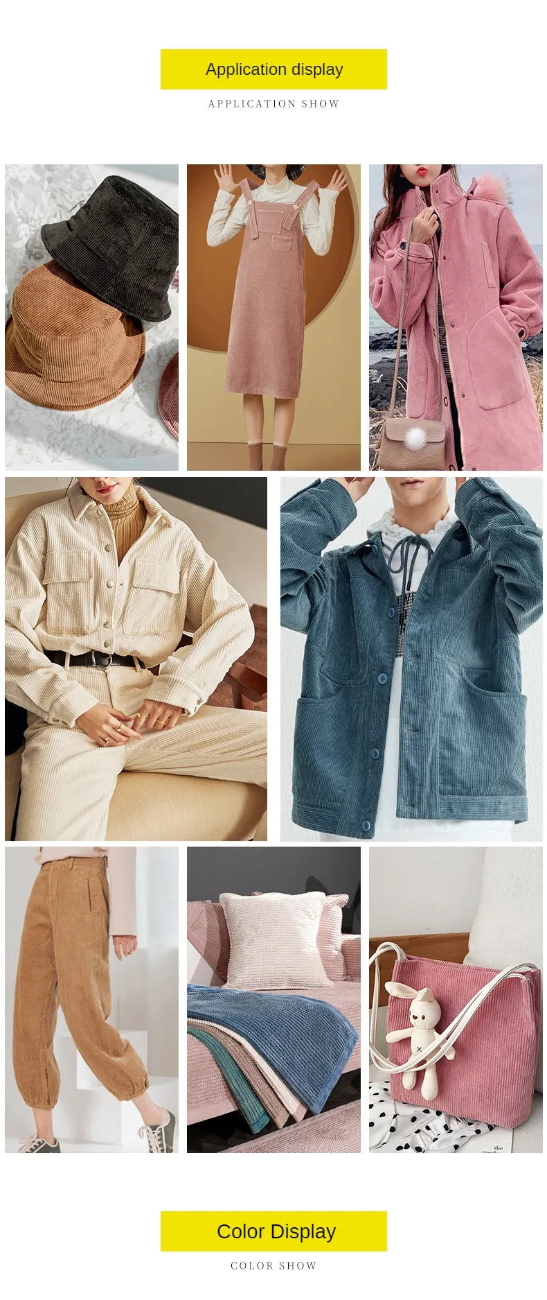 Tissu Velours Côtelé Épais au Mètre – Confort, Chaleur et Style