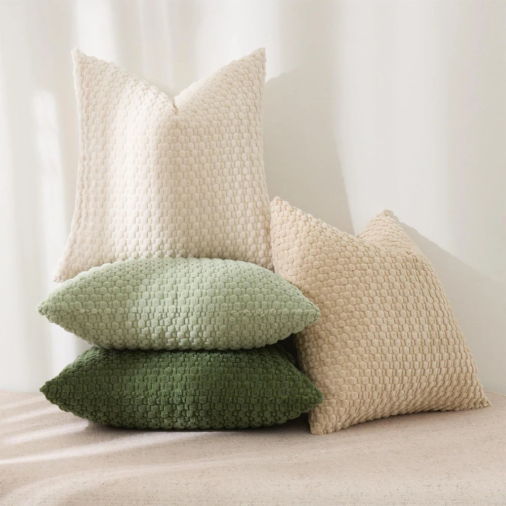 Housse de coussin moderne de style bohème doux à double face
