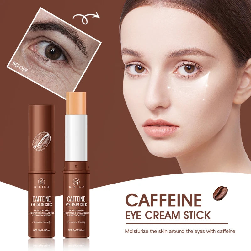 Stick Crème Contour des Yeux à la Caféine – Anti-Poches, Anti-Cernes, Hydratant et Éclaircissant – Regard Frais et Défini