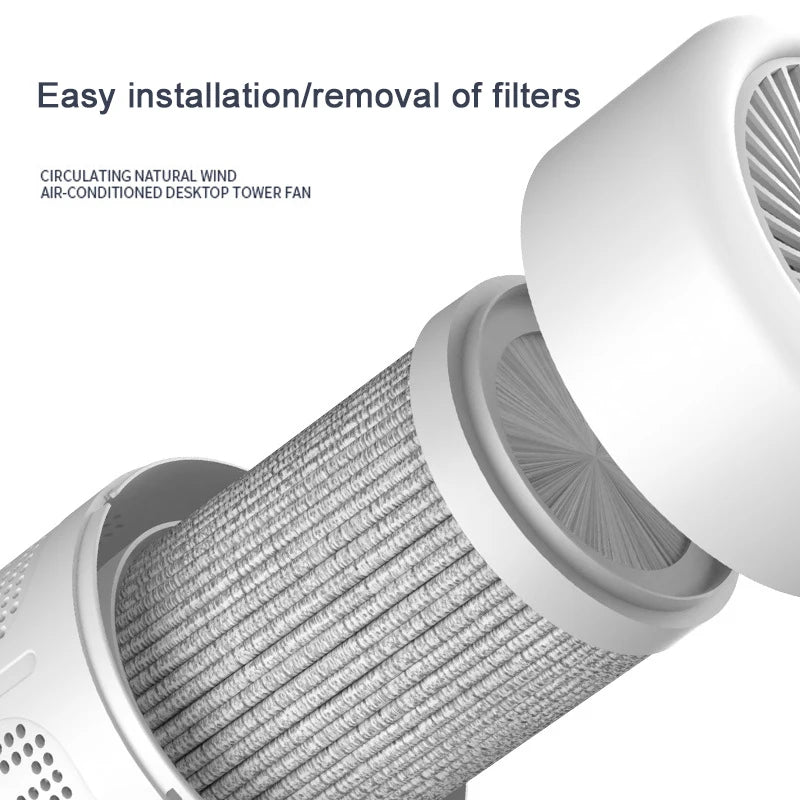 Mini purificateur d'air de bureau Xiaomi, filtre HEPA avec technologie à ions négatifs, élimine les odeurs de formaldéhyde, la fumée et les particules de poussière