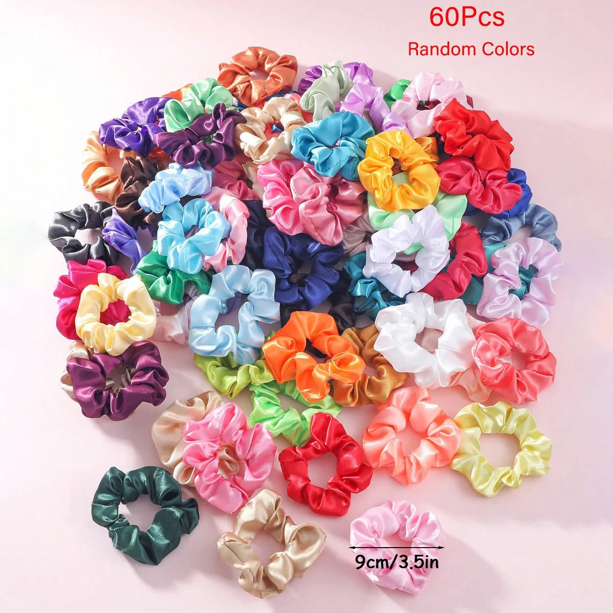 lots Chouchous mode en satin doux et élastique, spécialement conçus pour les cheveux des femmes et des filles.