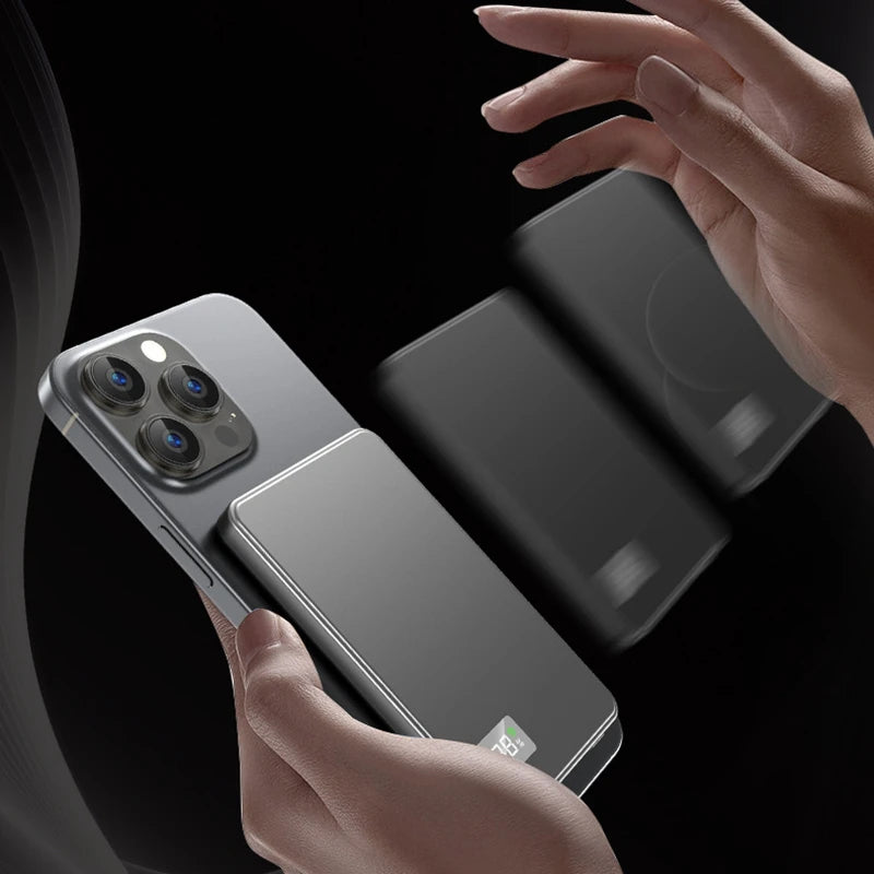 Xiaomi Batterie externe fine 50 000 mAh, certifiée CCC, ultra-mince, pour batterie portable magnétique sans fil PD20 W, charge rapide, affichage