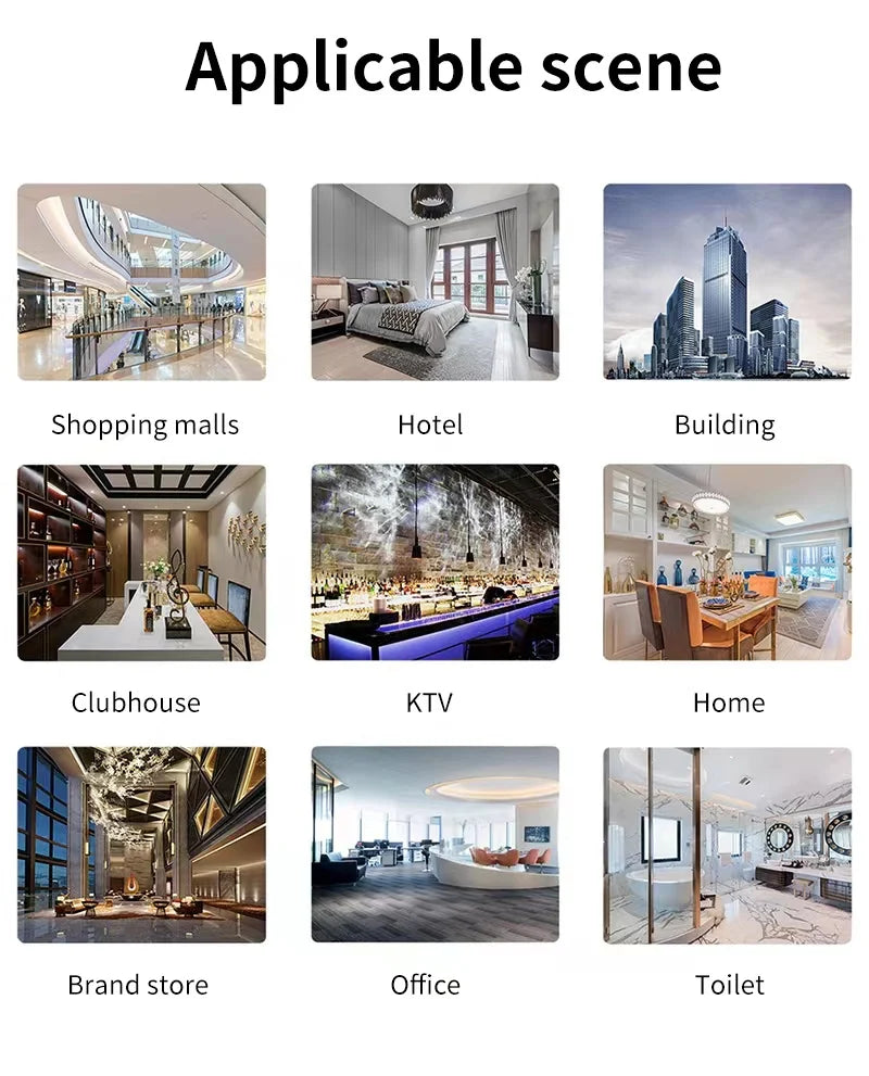 Diffuseur d’huiles essentielles sans eau avec système de nébulisation professionnel, écran LED et animations lumineuses, diffuseur de parfum intelligent pour la maison.