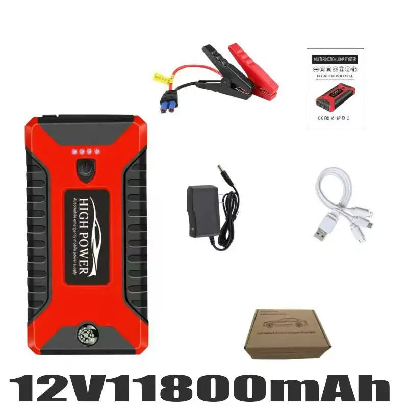 ⚡️ Démarreur de Voiture Portable – Batterie de Secours 98000 mAh, Booster de Démarrage d’Urgence avec Power Bank et Chargeur Auto