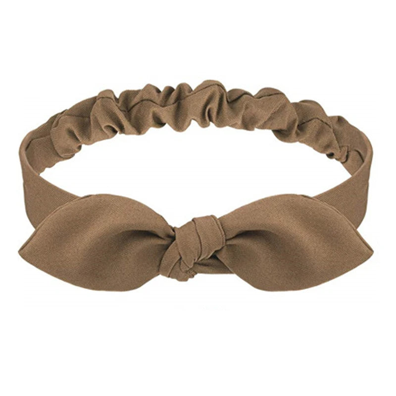 Bandeaux Boho pour femmes au style vintage, en tissu doux avec motifs unis ou imprimés