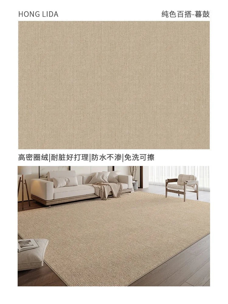 Tapis de grande taille pour salon au style nordique
