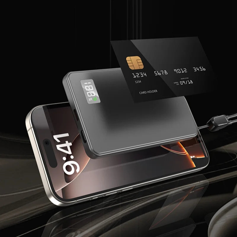 Xiaomi Batterie externe fine 50 000 mAh, certifiée CCC, ultra-mince, pour batterie portable magnétique sans fil PD20 W, charge rapide, affichage