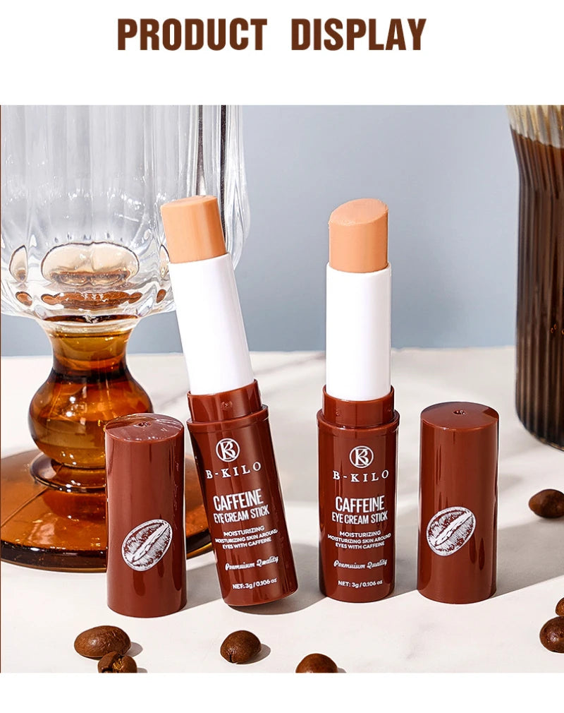 Stick Crème Contour des Yeux à la Caféine – Anti-Poches, Anti-Cernes, Hydratant et Éclaircissant – Regard Frais et Défini