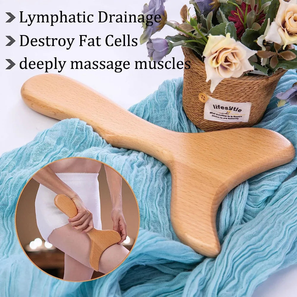 Outils de massage Wood Therapy Gua Sha