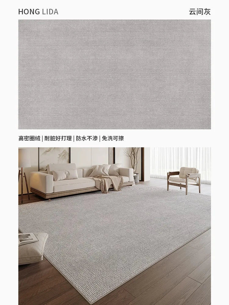 Tapis de grande taille pour salon au style nordique