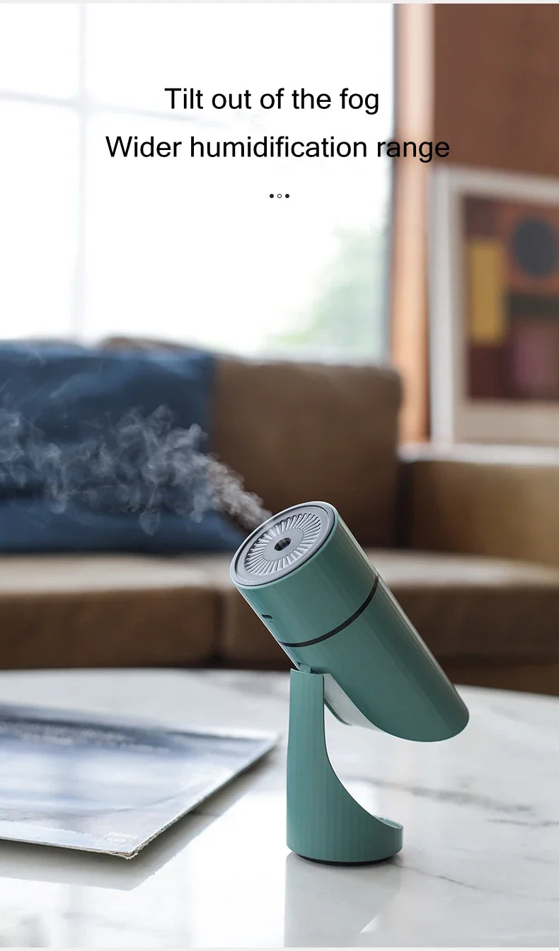 Diffuseur d’Arômes & Humidificateur d’Air Sans Fil 260 mL – Rechargeable USB 1000 mAh, Brume Fraîche Ultrasonique Silencieuse