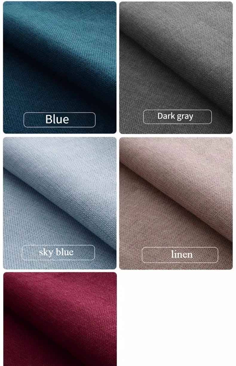 Tissus épais en coton et lin au mètre pour ameublement, taie d'oreiller, nappe, tabouret, coussin, couture, housse de canapé, tissu uni