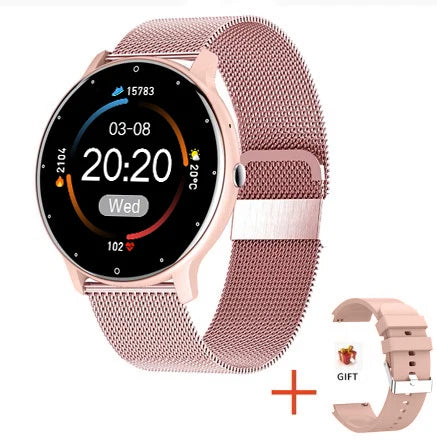 ⌚ Montre Connectée LIGE pour Femmes et Hommes – Écran Tactile Complet, Bluetooth 5.2, Appels, Étanche IP67, Tracker Fitness et Sport, Modèle ZL02 IOS samsung