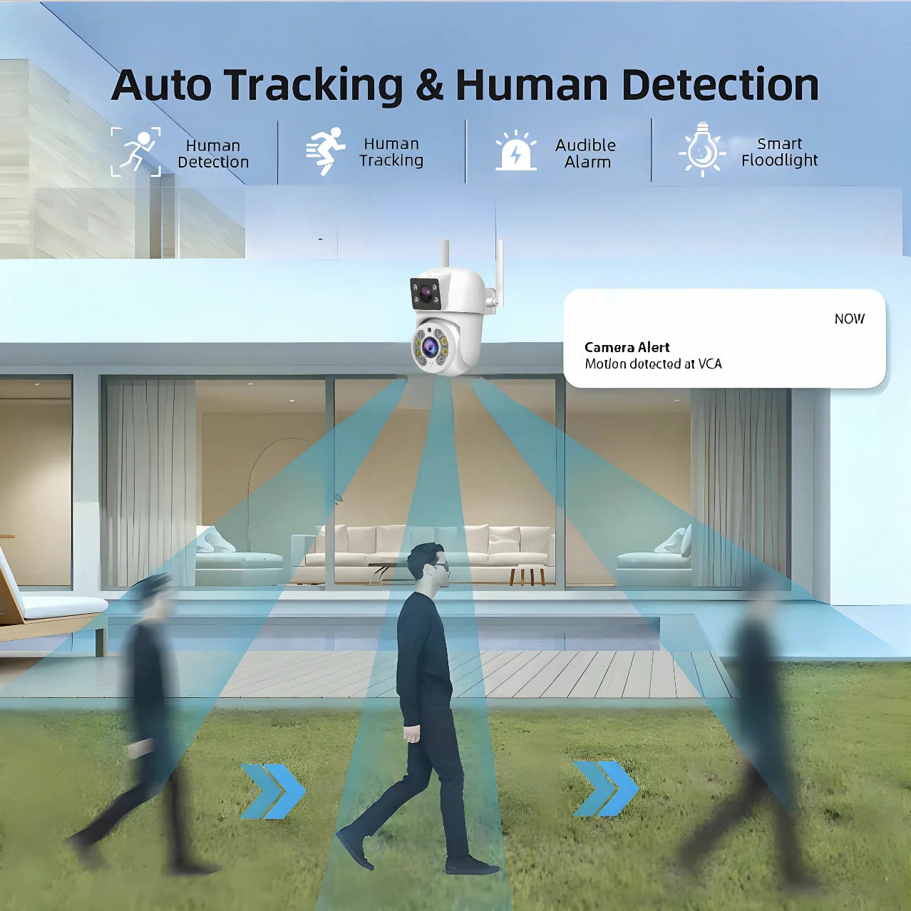 Caméra de Surveillance WiFi Tuya 8MP PTZ à Double Objectif – Vision Nocturne Couleur, Détection Manuelle, Double Écran, Caméra IP Extérieure Étanche, Contrôle à Distance Smart Life