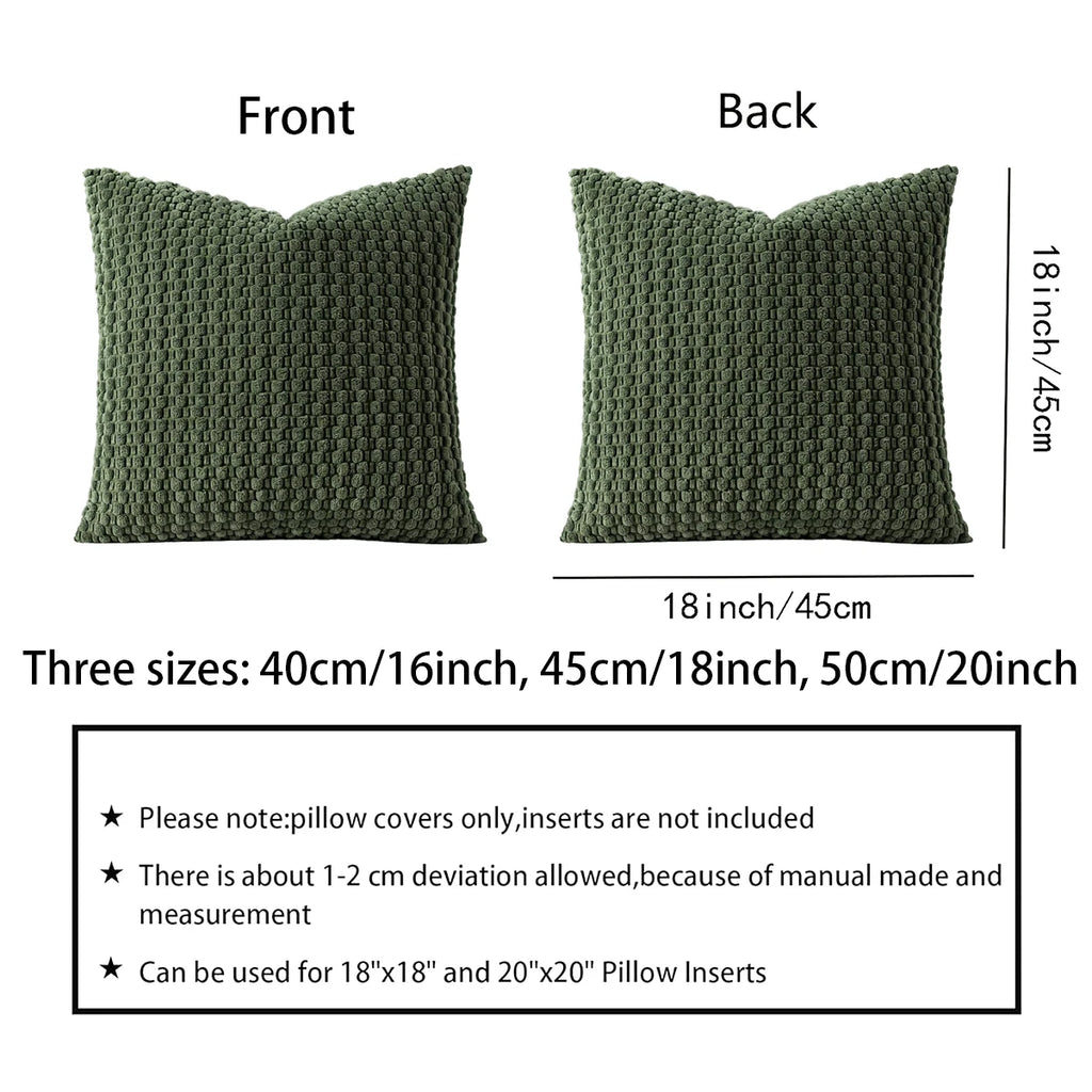 Housse de coussin moderne de style bohème doux à double face