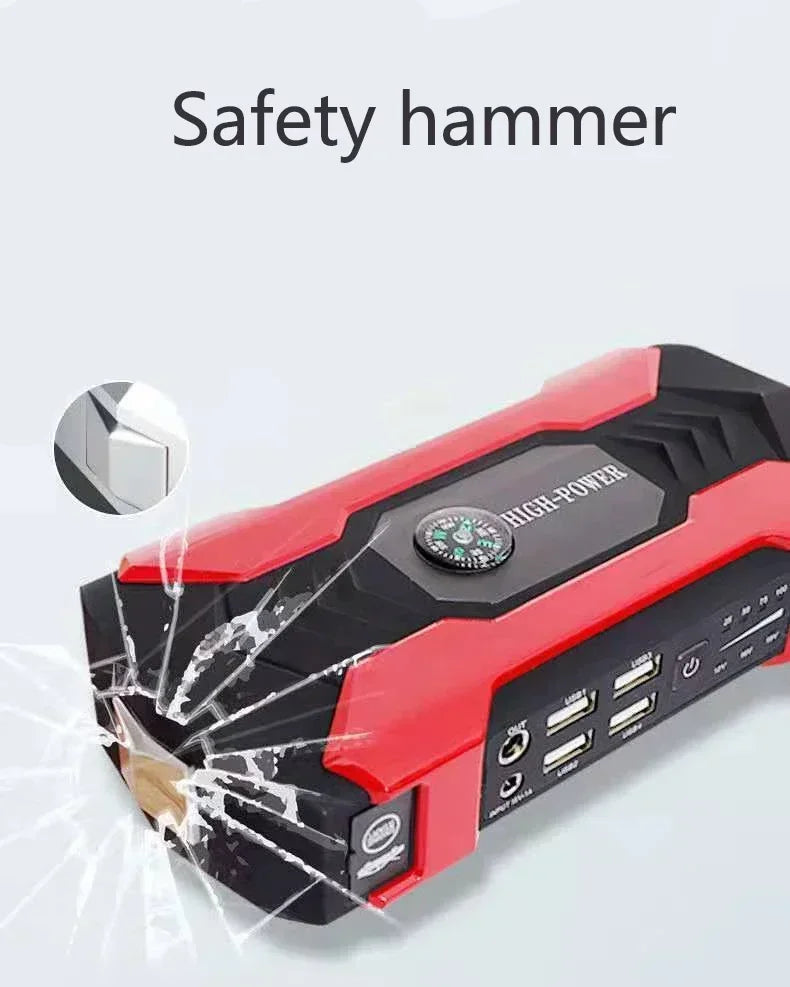 ⚡️ Démarreur de Voiture Portable – Batterie de Secours 98000 mAh, Booster de Démarrage d’Urgence avec Power Bank et Chargeur Auto