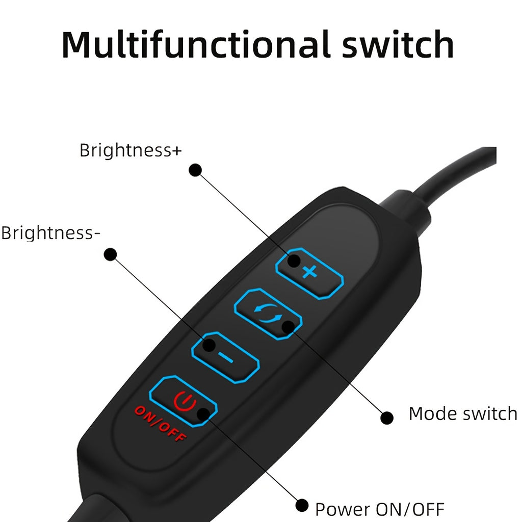 Ring Light Professionnelle 10 Pouces avec Rotation à 360° & Commande Multifonction – Parfaite pour Photos, Vidéo, Maquillage et Streaming