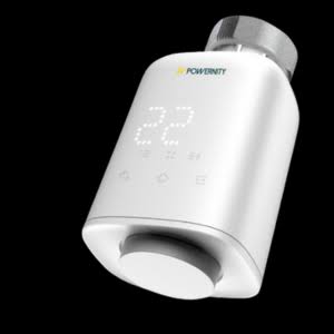 Tête thermostatique connectée Powernity à écran LED